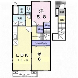 サンパティーク・メゾンＢの物件間取画像